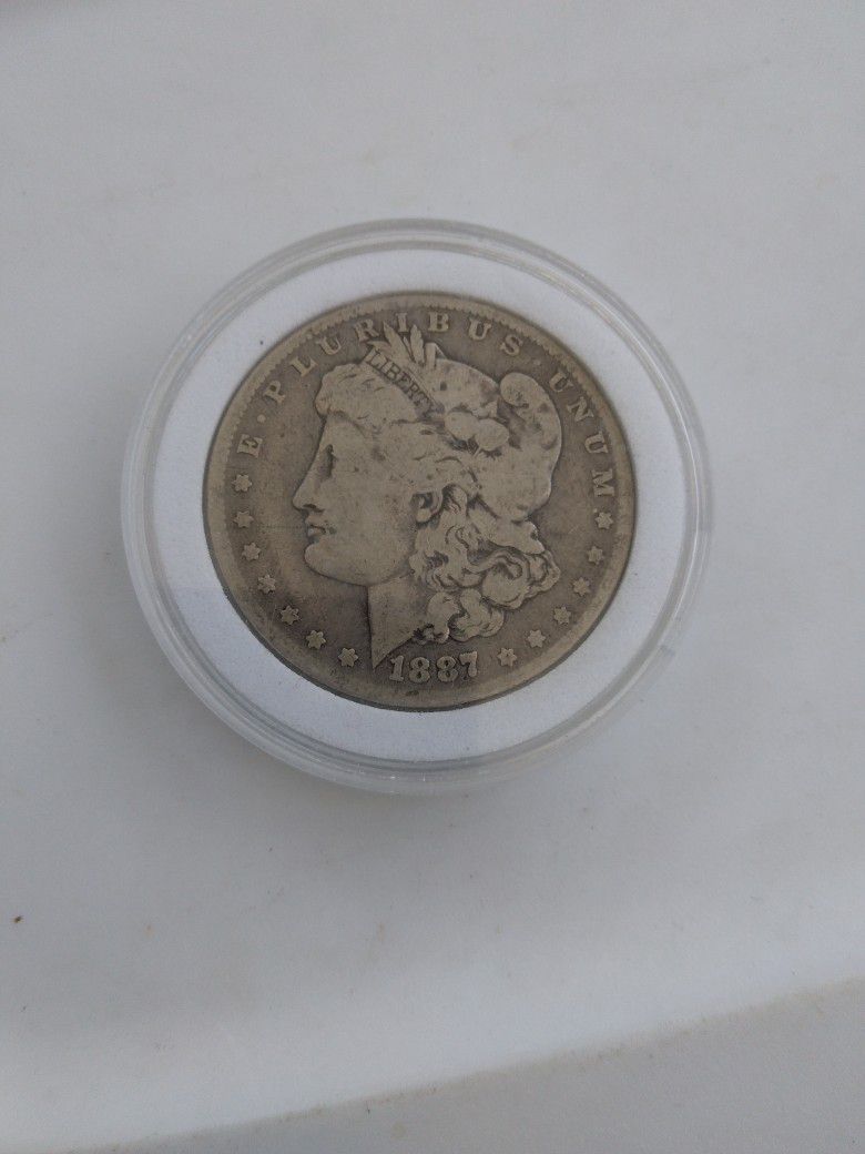 1887 O Morgan Silver Dollar 