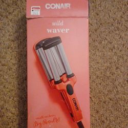 Conair Wild Waver Ceramic Styler Travel Size Salmon Pink
