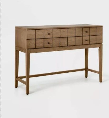 Wood Grid Console Table- was $350