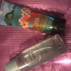 Beautiful Essences Vs Pink Spray And Bath And Body Lotion