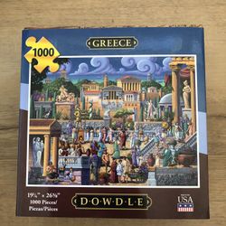 Dowdle Jigsaw Puzzles-1000 Pieces-Greece New Sealed Box 