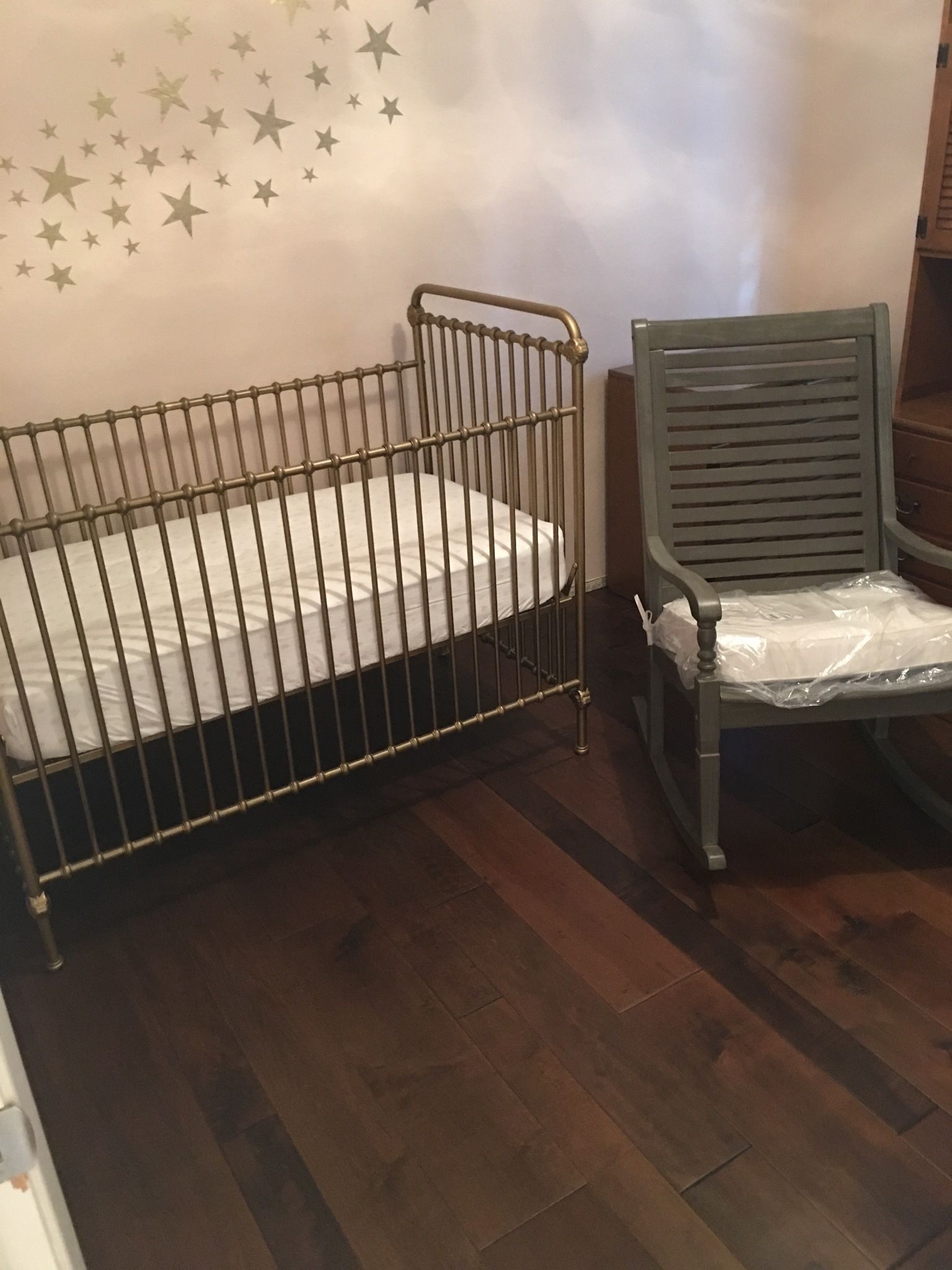 Restoration hardware Kennedy Brass Cribs Nursery furniture Decor
