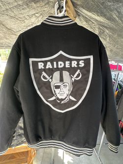 Raiders Leather Man Reversible Jacket