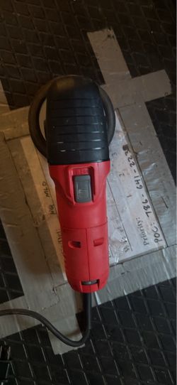 Red Corded Angle Grinder