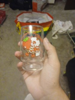 Vintage strawberry shortcake mini glass