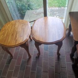 Oak End Tables, Night Stands