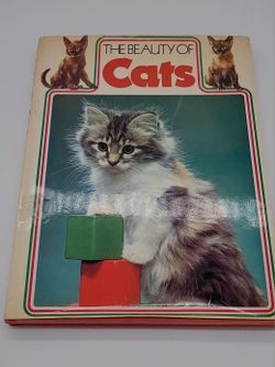 The Beauty of Cats by Howard Loxton Vintage '72 Hardcover Book Triune press pics