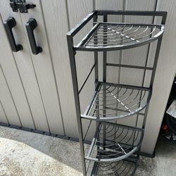 Collapsible Metal Corner Shelf In Great Condition!!