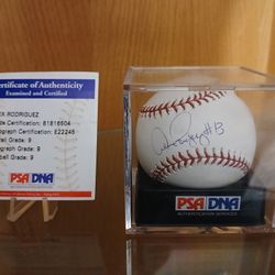New York Yankees Alex Rodriguez #13 Signed Baseball  Graded PSA 9