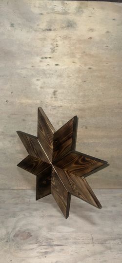 Handcrafted Torch-Charred Wood Barn Star | Front Door Hanger & Wall Decor