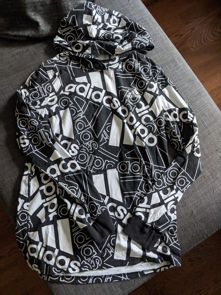 Adidas Hooded Long Sleeve T-shirt And Sweater