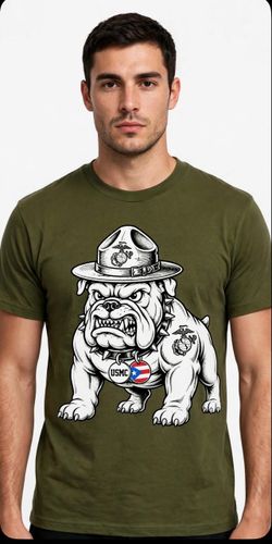 USMC Bulldog Graphic T-Shirt