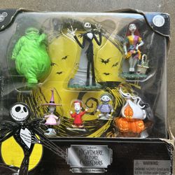 Disney Tim Burton's The Nightmare Before Christmas Collectible Figures Set New
