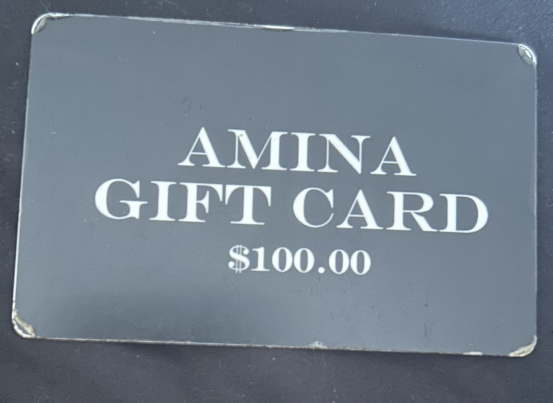 $100 Amina Gift Card For $60