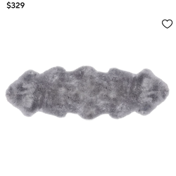 Pottery Barn sheepskin rug