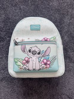 Disney loungefly Mini Backpack Stitch Hibiscus