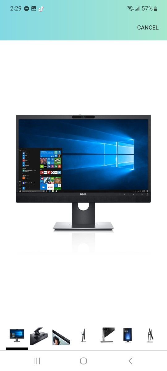 Dell P2418HZm 24" Monitor for Video Conferencing - P Series (Renewed)