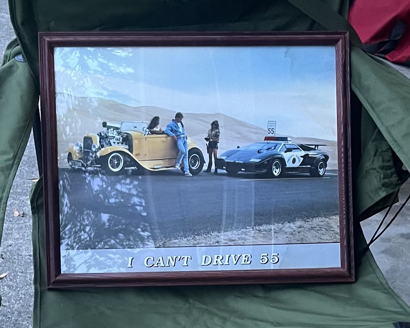 80’s Framed Poster- I Can’t Drive 55 😉   Approximately 2’ x 1 1/2’