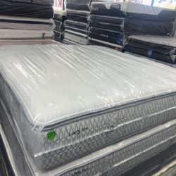 KING SIZE KLUFT AIRELOOM (LUXURY-FIRM) PILLOW TOP MATTRESS & BOX SPRINGS BED SET