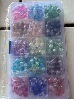 NEW- Round Clear Crafting Beads