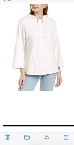 Michael Stars xs raw edge french terry hoodie.