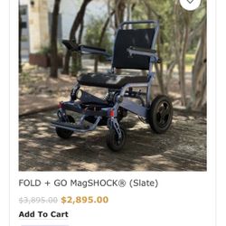 Fold And Go Magshock  Electric Wheelchair