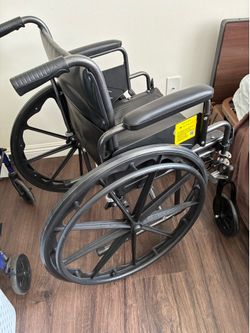 New Wheelchair w/Leg Attachments