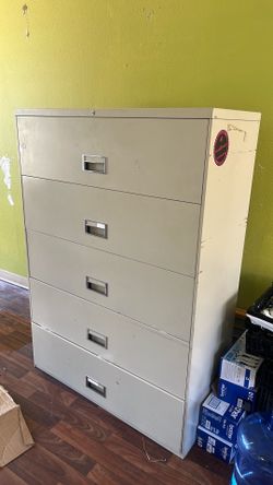 Wide metal shelves