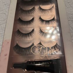 Live, Love, Lash, 5 Pairs Of Eyelashes With Glue - Paris Hilton Brand