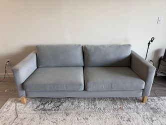 IKEA Karlstad 3-Seat Sofa – Light Gray