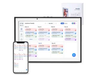 iMLIFE Digital Calendar 10.1 Inch Smart Electronic Planner, IPS Touch Screen, 32GB, Electronic Slideshow, Wall-mounted with Third-Party Calendar Sync,