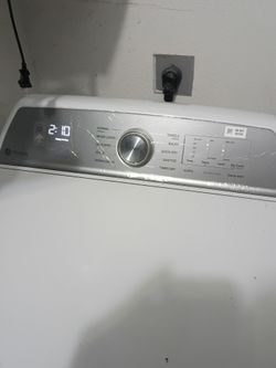 GE Profile Electric Dryer White and washer