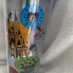 Disney World Starbucks Park Icons Venti 24 oz Acrylic Cold Tumbler Cup 2017
