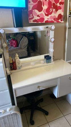 Vanity and mirror