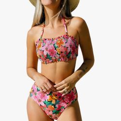 CUPSHE Women's One Piece Swimsuit Tummy Control V Neck Bathing Suits 