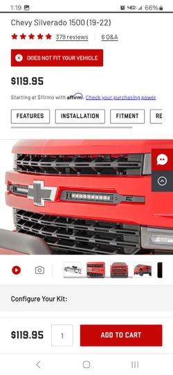 19-22 Silverado Led Light Bar