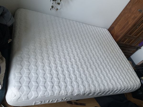 weight of queen size purple mattress