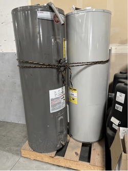2 Electric Water Heaters – Rheem + Bradford White – Used