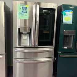 Refrigerator French Door 36” New Open Box Free Delivery 1 Year Warranty 