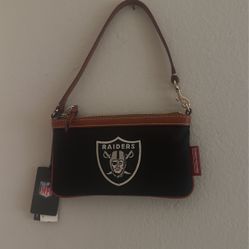 New NFL Raiders Dooney & Bourke Wristlet