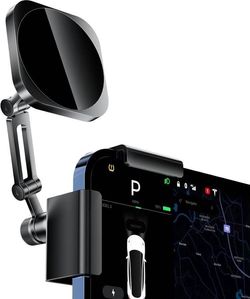 new All-Metal Phone Holder for Tesla Model 3/Y and Cybertruck, Car Dash Phone Holder, Accessories Magsafe Car Mount Magnetic Phone Mount Strongest Mag