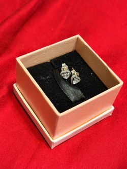 Pandora elevated heart stud earrings