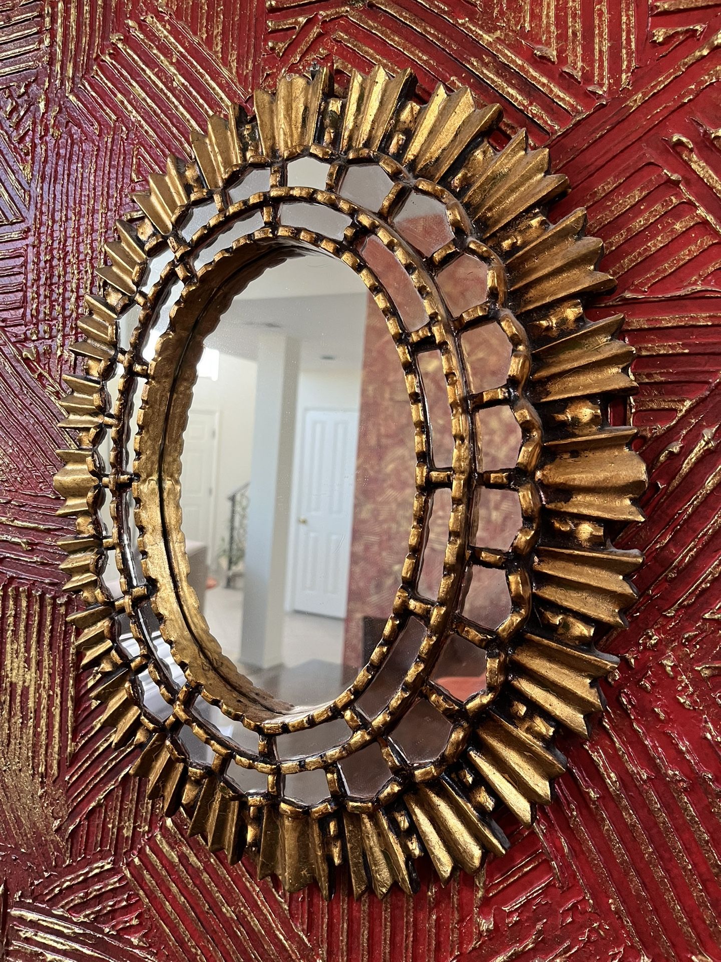 Gold Decorative Mirror 17” x14.5”