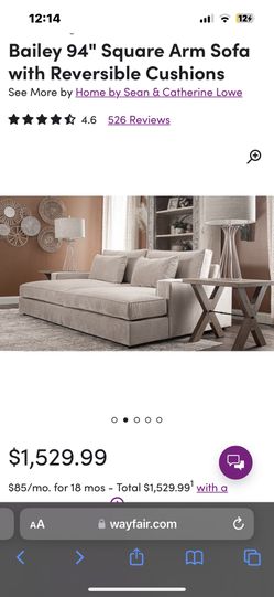 Bailey 94 square arm sofa outlet