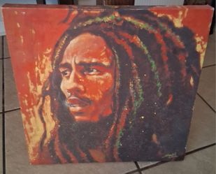 Bob Marley Painted Canvas