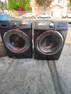 SAMSUNG WASHER AND GAS DRYER SET FRONT LOAD, SIDE BY SIDE OR STACKED. FREE DELIVERY AND INSTALLATION