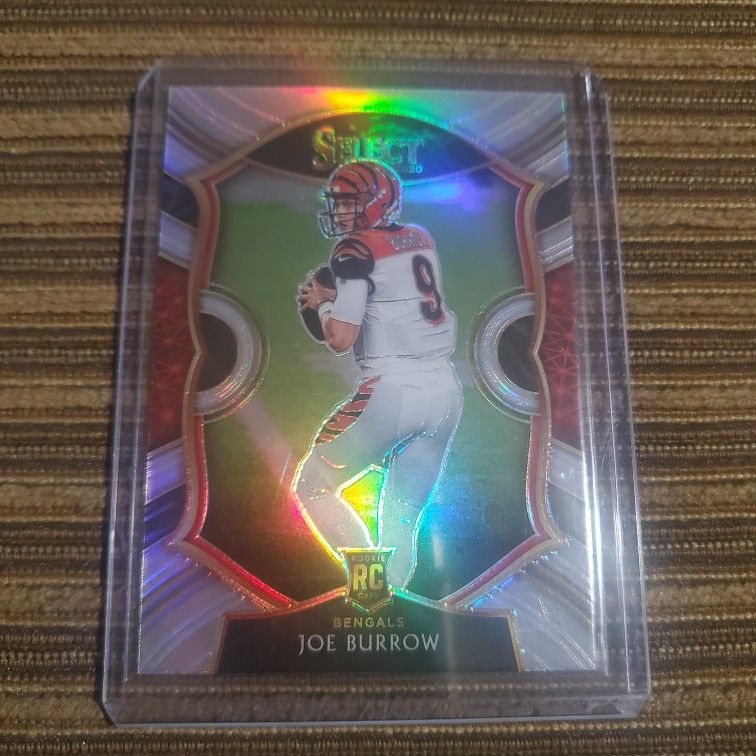 Joe Burrow Silver Prizm Concourse Rookie card Select,