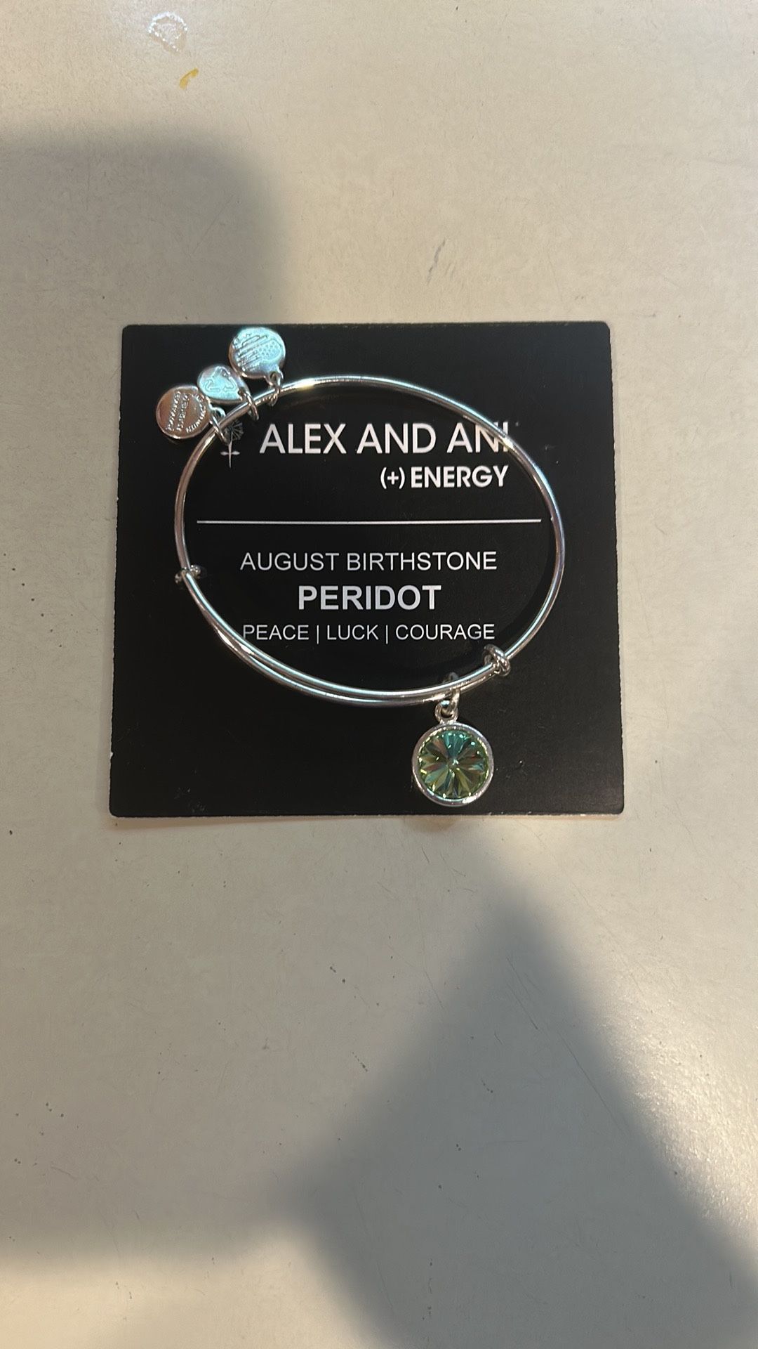 Alex And Ani August Birthstone Charm Bracelet