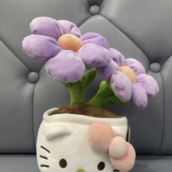 Hello Kitty Flower Pot Plushie!