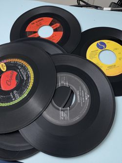 Vintage 45 RPM Records Lot – Elvis, Madonna, Clovers & More